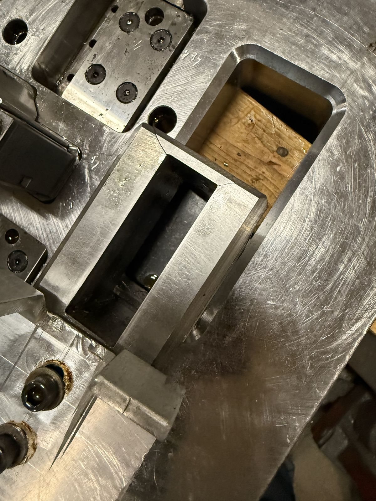 Services Die section opened up for rebuild